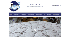 Desktop Screenshot of matelasclb.com